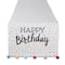 Happy Birthday Embellished Table Runner 14" x 72"